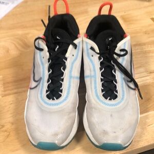 Ladies White and Black Nike Air Max 2090 size 8.